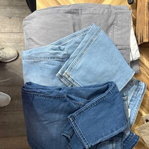 Old Navy Women's Blue and Gray Jeans